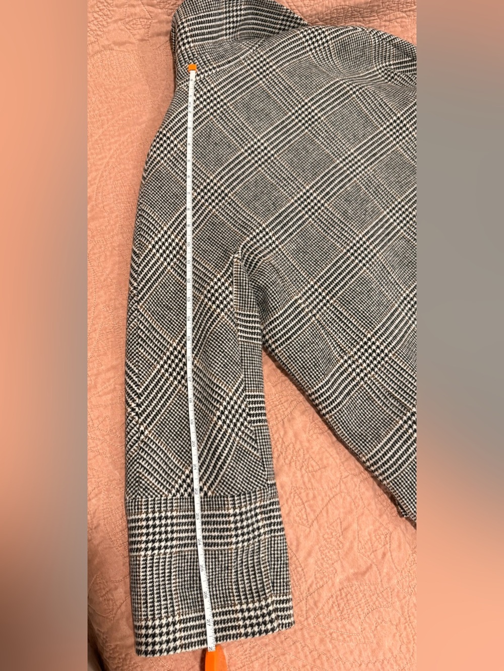 Women's Black and White winter wool  Coat - Picture 13 of 14